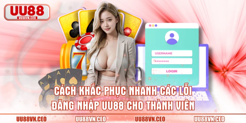 Cách khắc phục nhanh các lỗi đăng nhập UU88 cho thành viên